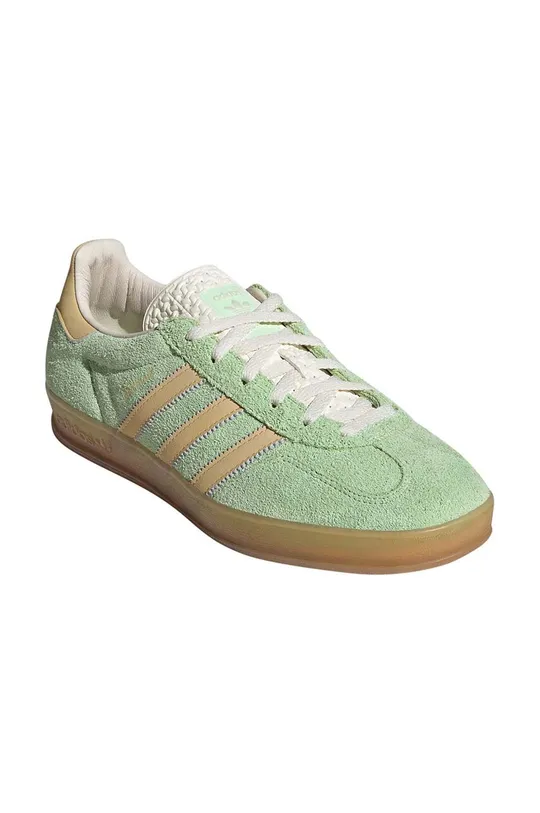 Σουέτ αθλητικά παπούτσια adidas Originals Gazelle Indoor πράσινο