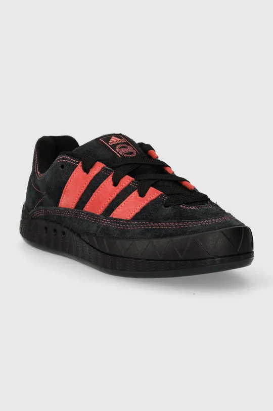 Semišové tenisky adidas Originals Adimatic čierna