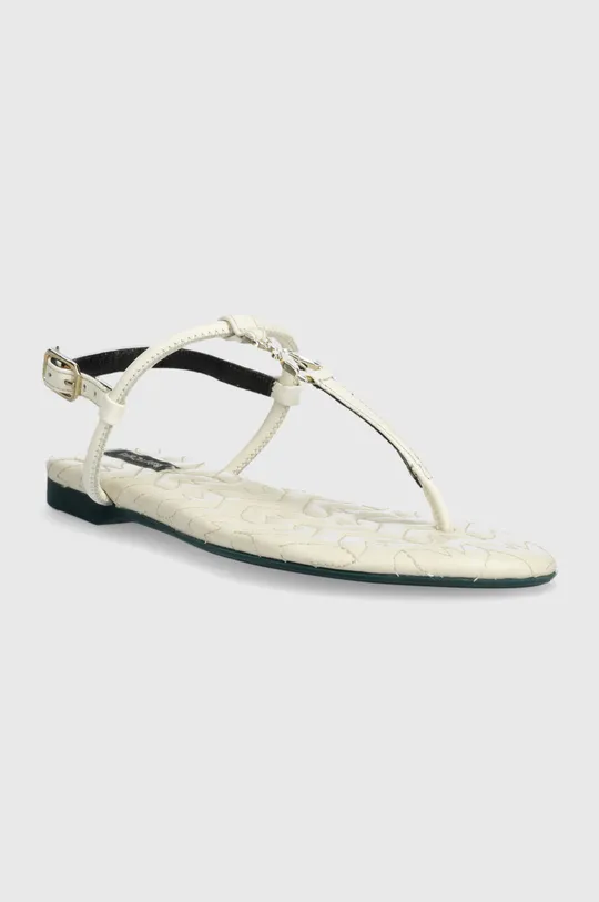 Kožené sandále Patrizia Pepe biela