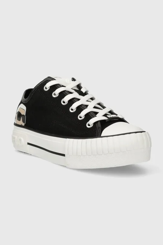 Πάνινα παπούτσια Karl Lagerfeld KAMPUS MAX μαύρο