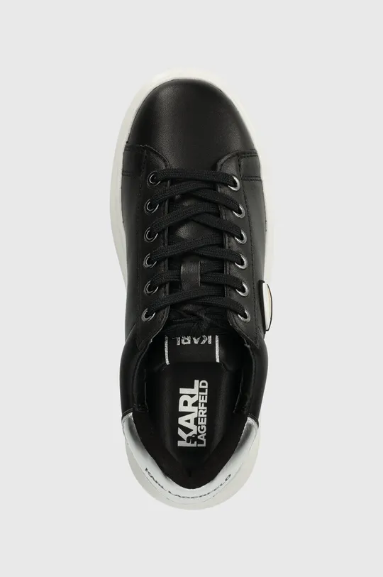 fekete Karl Lagerfeld bőr sportcipő KAPRI