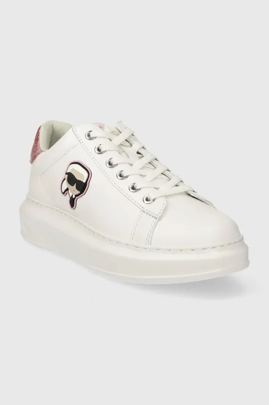 Karl Lagerfeld sneakersy skórzane KAPRI biały