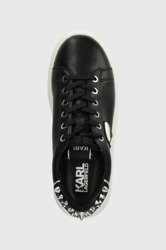 czarny Karl Lagerfeld sneakersy skórzane KAPRI