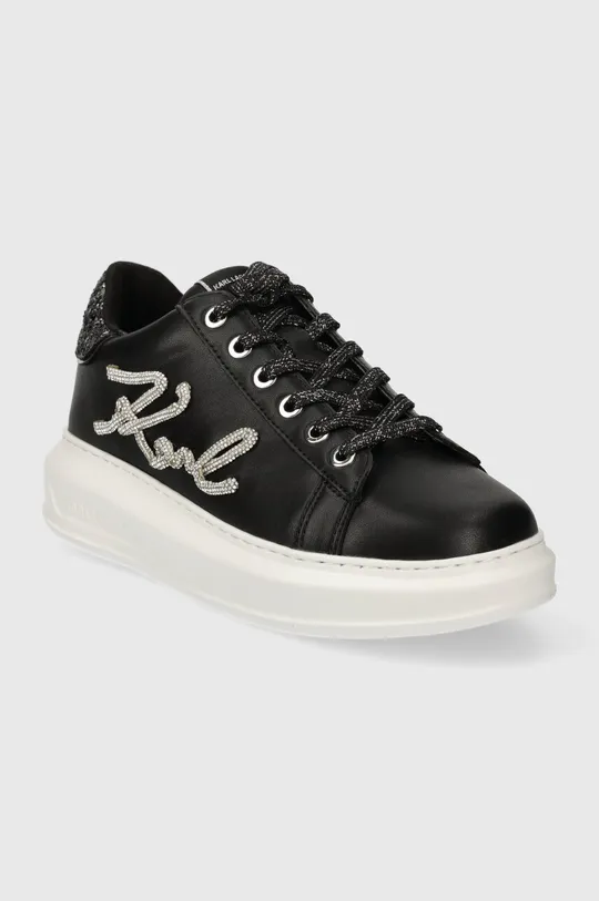 Кожаные кроссовки Karl Lagerfeld KAPRI чёрный