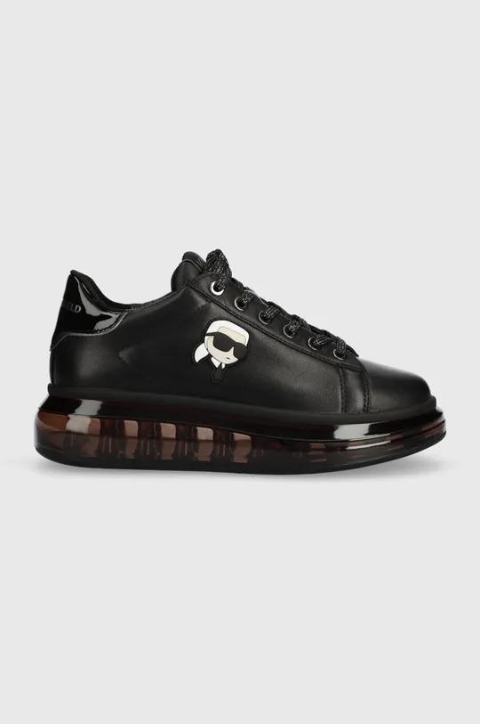 μαύρο Δερμάτινα αθλητικά παπούτσια Karl Lagerfeld KAPRI KUSHION Γυναικεία