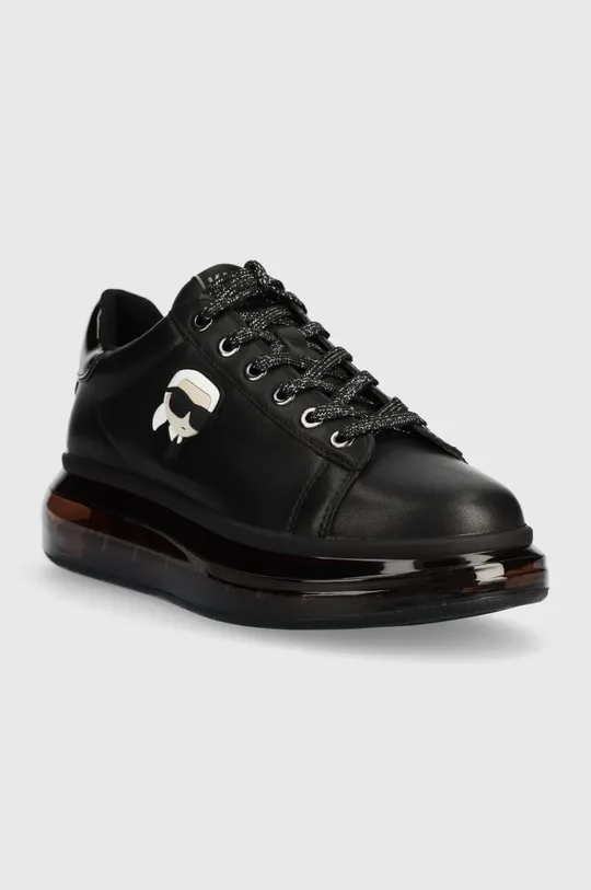 Кожаные кроссовки Karl Lagerfeld KAPRI KUSHION чёрный