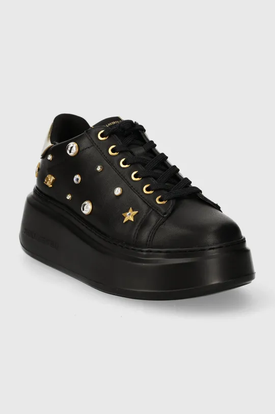 Δερμάτινα αθλητικά παπούτσια Karl Lagerfeld ANAKAPRI μαύρο