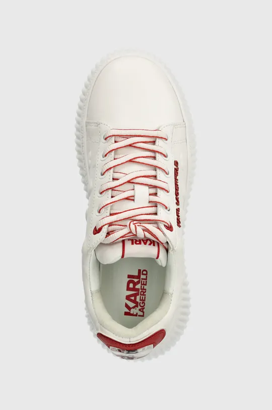 Karl Lagerfeld sneakersy skórzane KREEPER LO biały KL42394.011