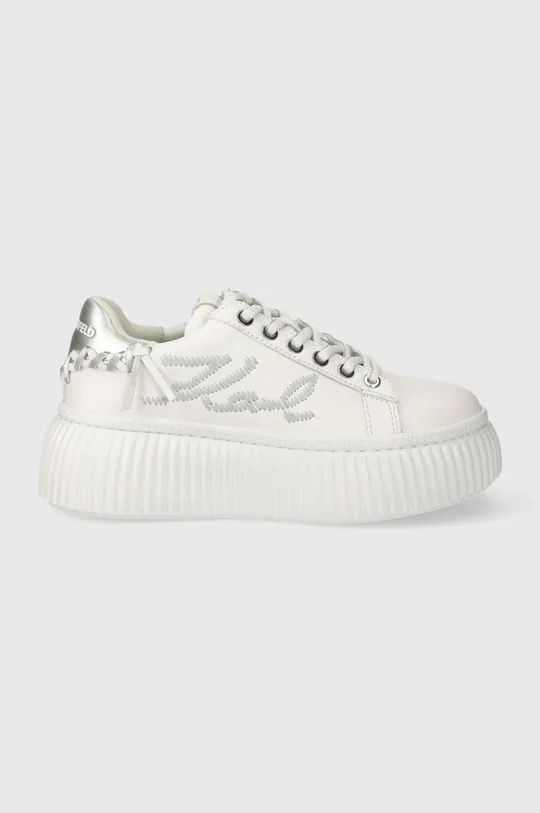 λευκό Δερμάτινα αθλητικά παπούτσια Karl Lagerfeld KREEPER LO Γυναικεία
