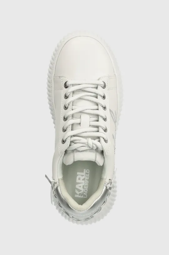 biały Karl Lagerfeld sneakersy skórzane KREEPER LO