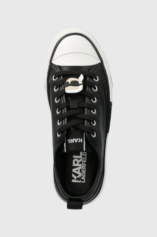 fekete Karl Lagerfeld bőr tornacipő KAMPUS MAX III