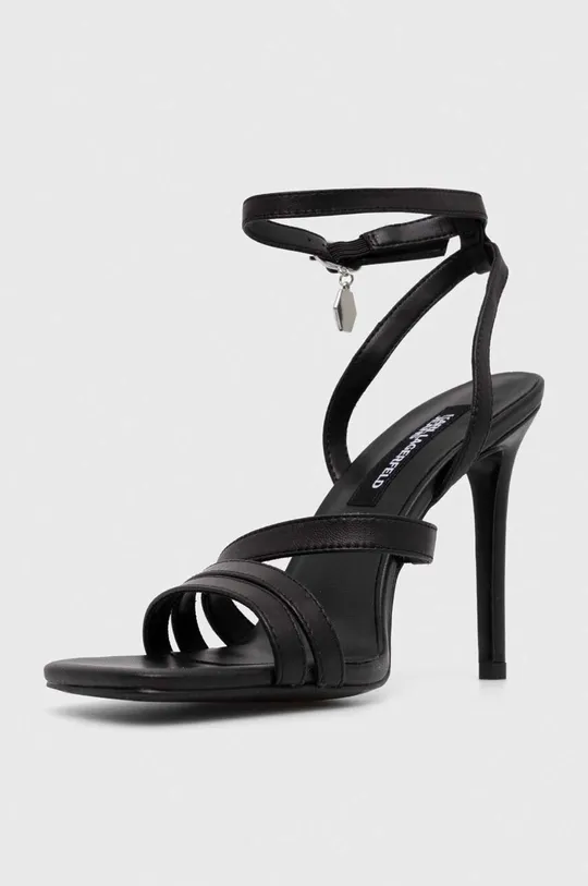Kožené sandále Karl Lagerfeld Jeans MANOIR čierna