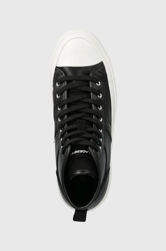 μαύρο Δερμάτινα ελαφριά παπούτσια Karl Lagerfeld Jeans KLJ VULC