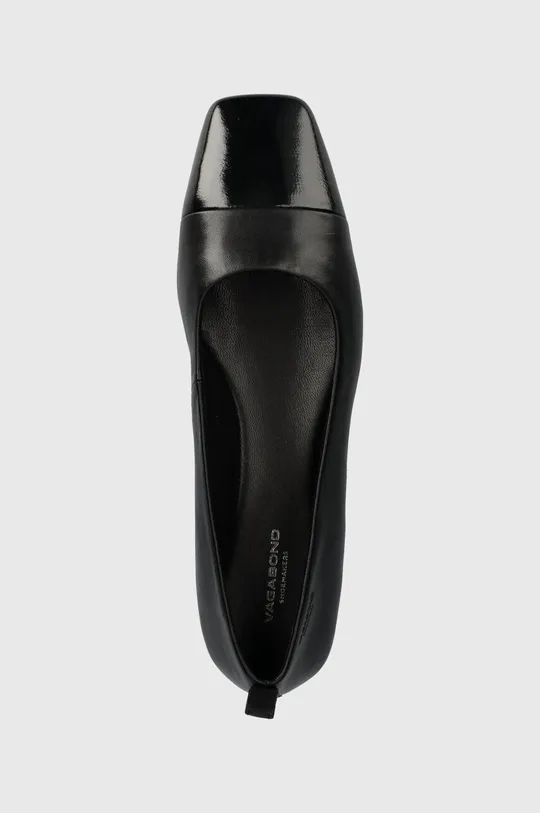 fekete Vagabond Shoemakers bőr balerina cipő DELIA