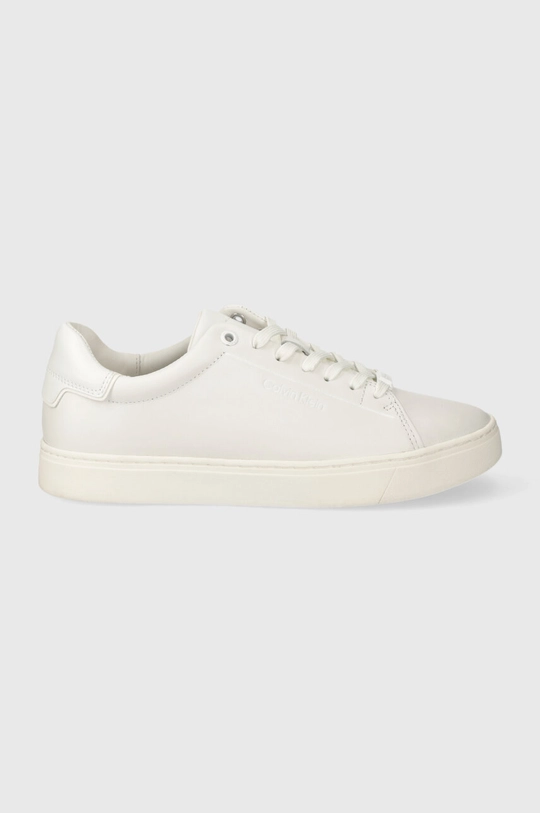 fehér Calvin Klein bőr sportcipő CLEAN CUPSOLE LACE UP Női