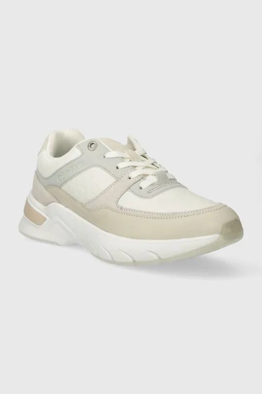 Calvin Klein sneakersy ELEVATED RUNNER - MONO MIX beżowy