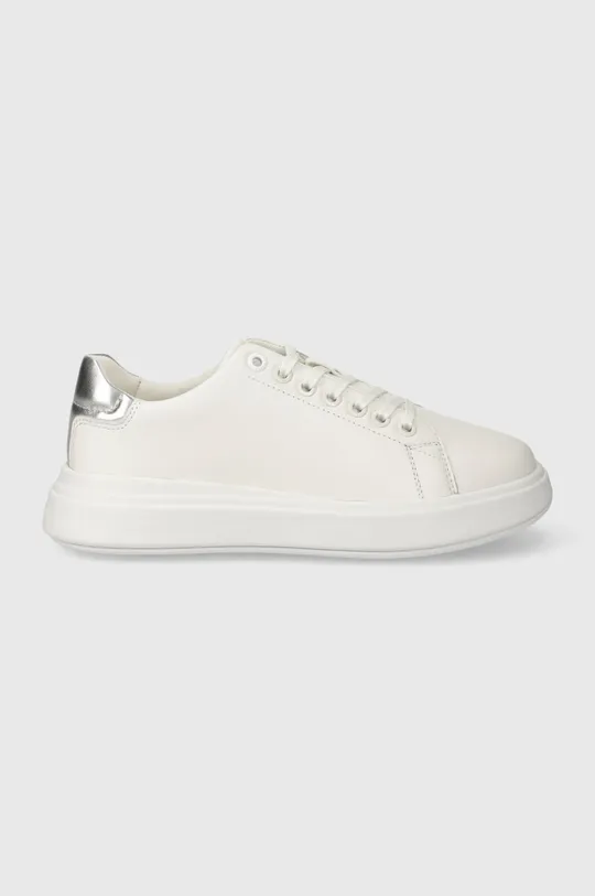 λευκό Δερμάτινα αθλητικά παπούτσια Calvin Klein RAISED CUPSOLE LACE UP LHT BT Γυναικεία