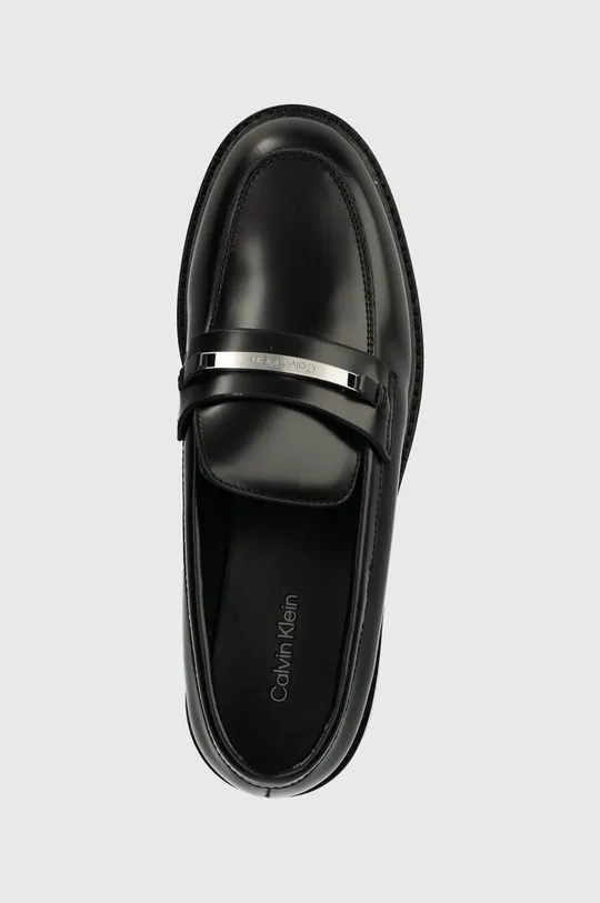 чёрный Кожаные мокасины Calvin Klein RUBBER SOLE LOAFER W/HW