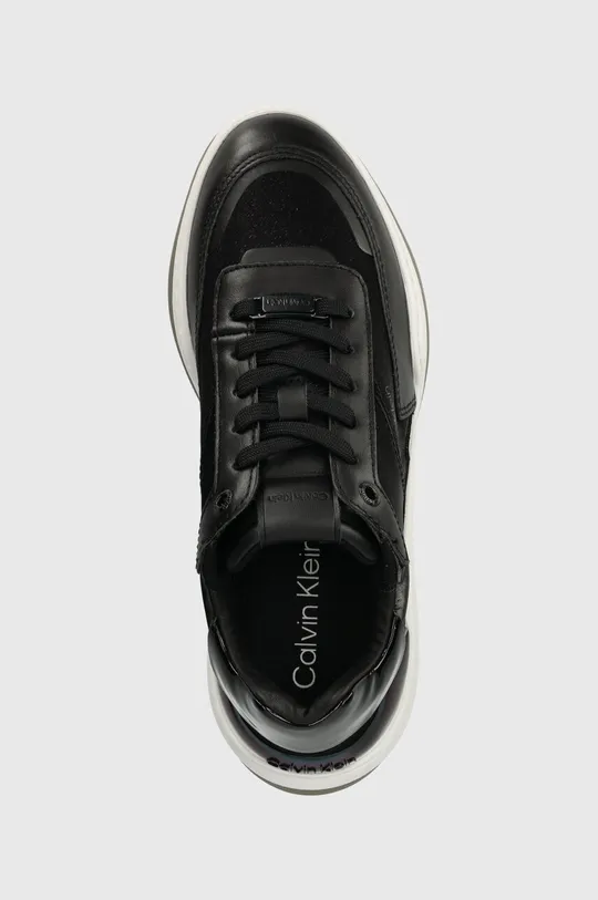 fekete Calvin Klein sportcipő CLOUD WEDGE LACE UP-PEARLIZED
