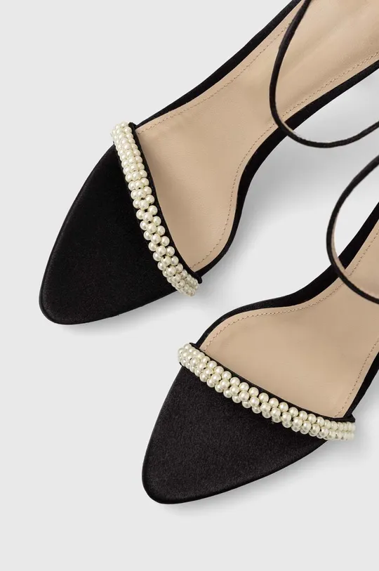 čierna Sandále Custommade Alma Satin Pearl