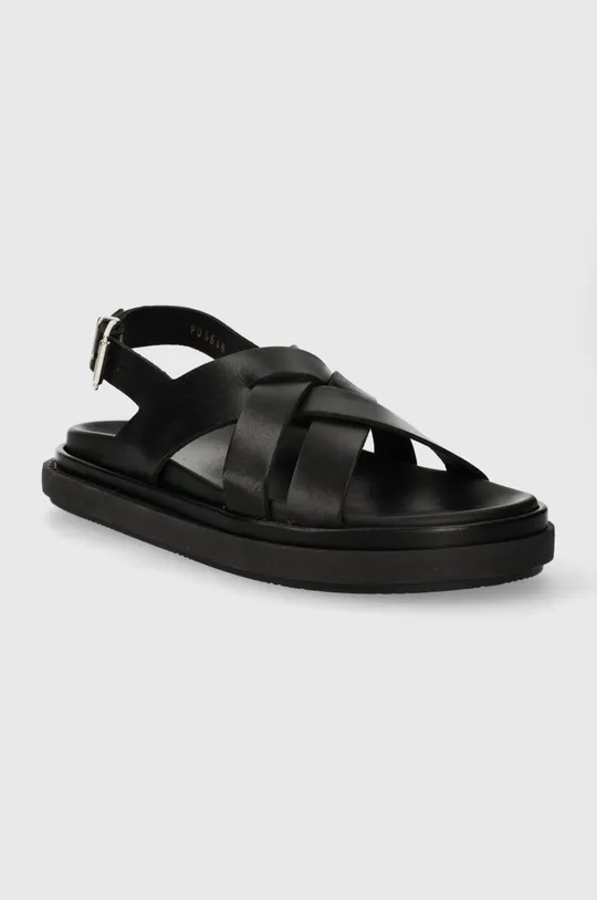 Kožené sandále Alohas Trunca čierna