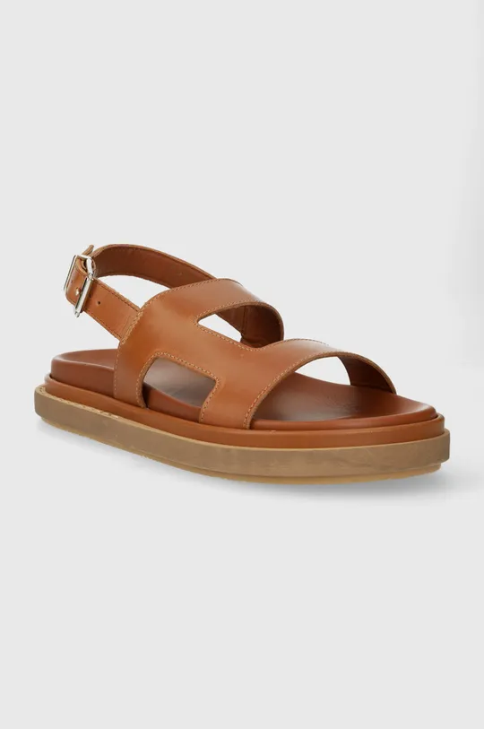 Kožené sandále Alohas Lorelei hnedá