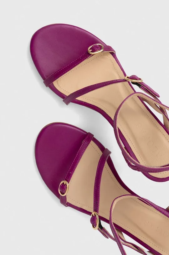 fialová Kožené sandále Alohas Alyssa