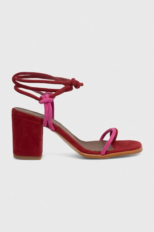 červená Semišové sandále Alohas Grace Dámsky