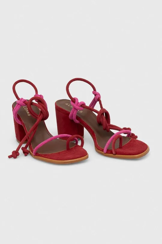 Semišové sandále Alohas Grace červená