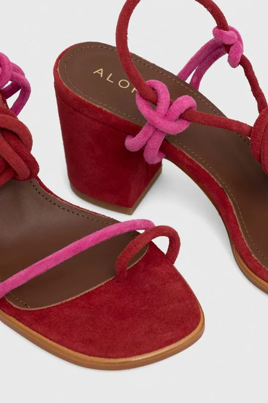 rosso Alohas sandali in camoscio Grace