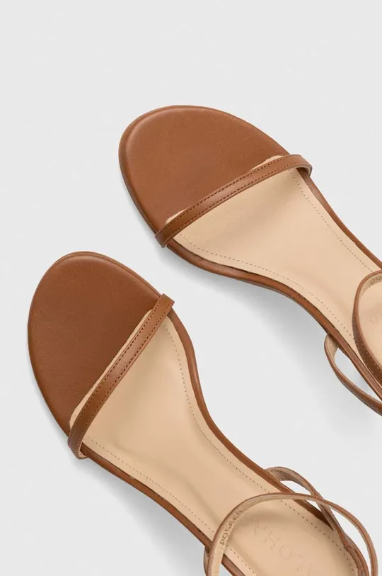 hnedá Kožené sandále Alohas Otis