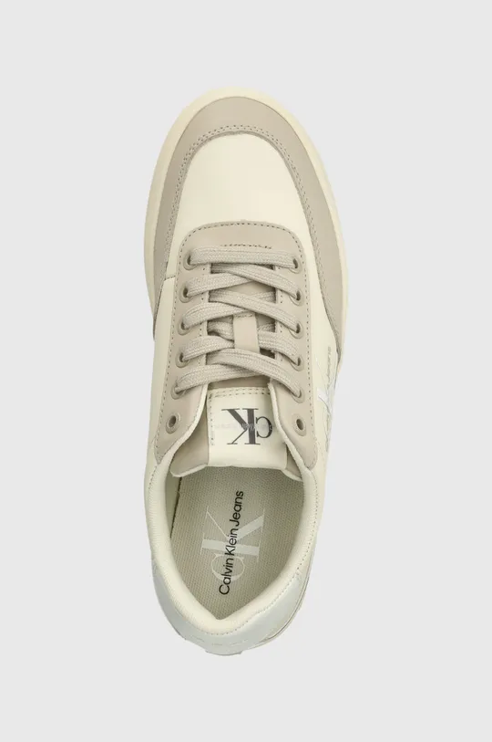 beige Calvin Klein Jeans sneakers CLASSIC CUPSOLE LOW LACE LTH ML