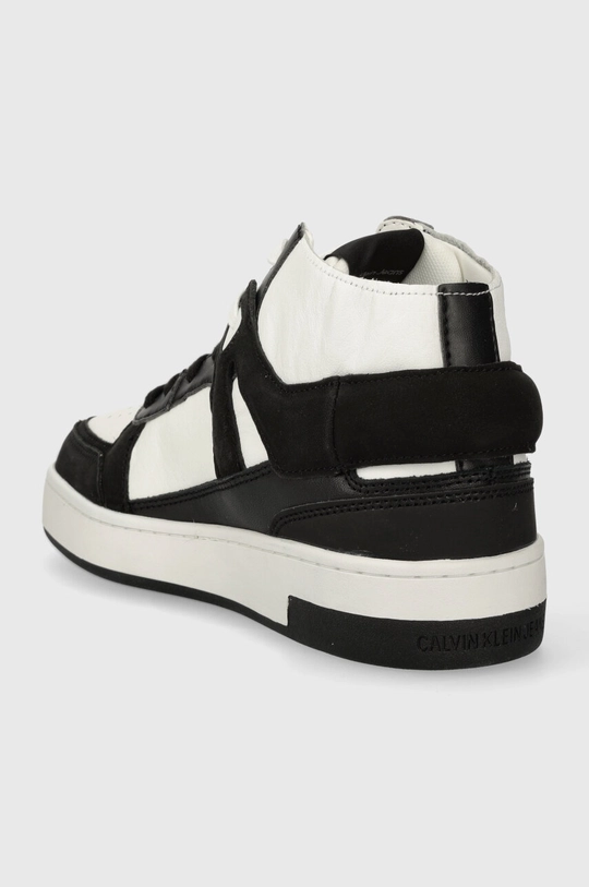 Calvin Klein Jeans bőr sportcipő BASKET CUPSOLE HIGH MIX ML FAD Szár: természetes bőr, szarvasbőr Belseje: szintetikus anyag, textil Talp: szintetikus anyag