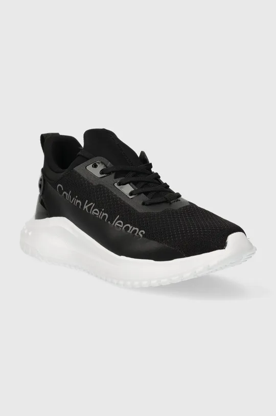 Αθλητικά Calvin Klein Jeans EVA RUN SLIPON LACE MIX LUM WN μαύρο