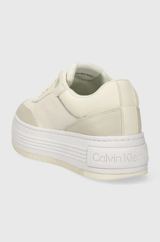 Tenisice Calvin Klein Jeans BOLD FLATF LOW LACE MIX ML FAD Vanjski dio: Sintetički materijal, Prirodna koža Unutrašnji dio: Tekstilni materijal Potplat: Sintetički materijal