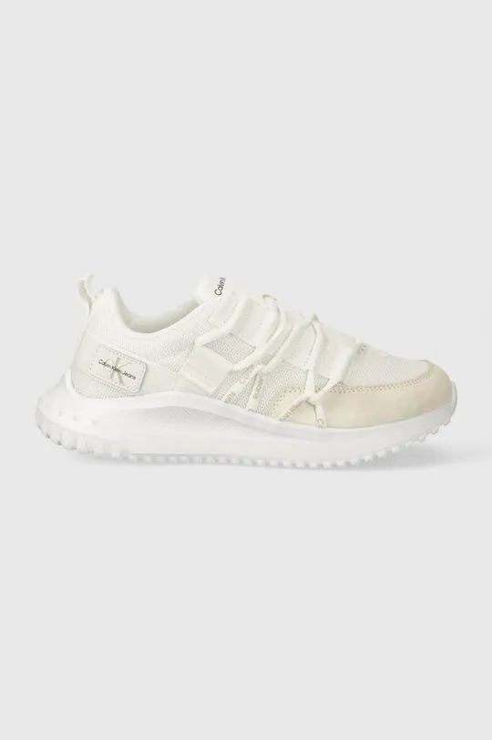 bianco Calvin Klein Jeans sneakers EVA RUNNER LOW LACE MIX ML FAD Donna