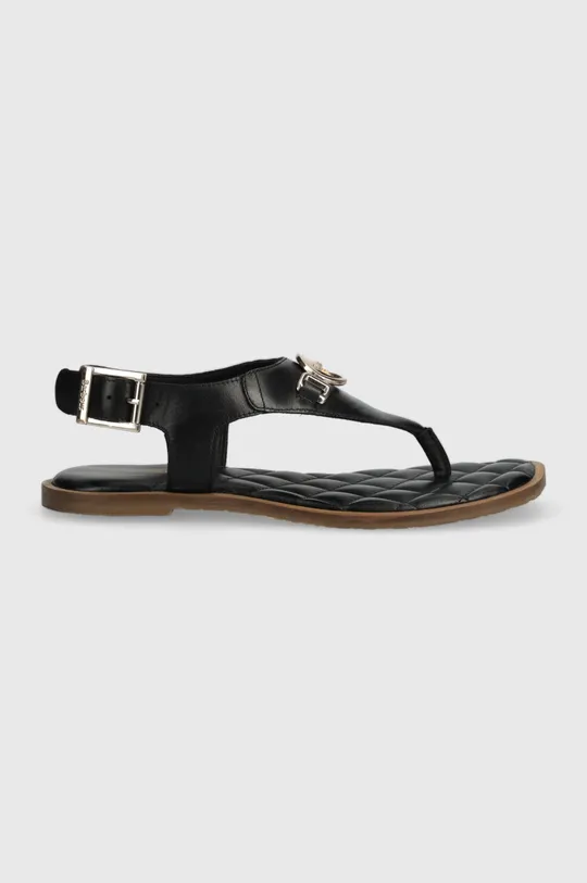 Kožené sandále Barbour Vivienne čierna