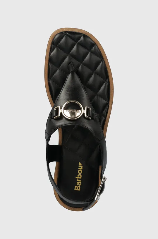 čierna Kožené sandále Barbour Vivienne