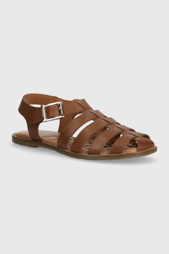 hnedá Kožené sandále Barbour Macy Dámsky