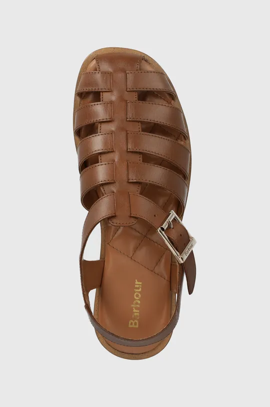 hnedá Kožené sandále Barbour Macy
