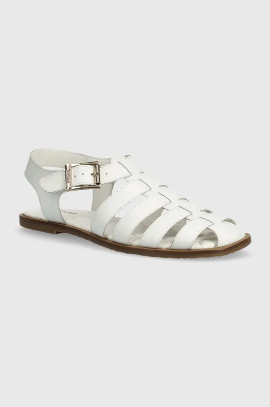 bela Usnjeni sandali Barbour Macy Ženski