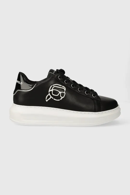 μαύρο Δερμάτινα αθλητικά παπούτσια Karl Lagerfeld KAPRI NFT Γυναικεία