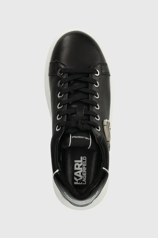 czarny Karl Lagerfeld sneakersy skórzane KAPRI NFT