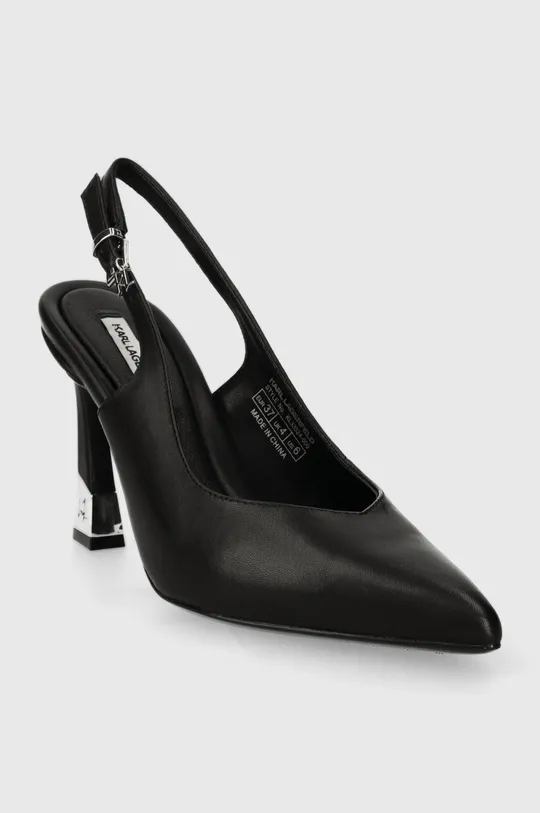 Шкіряні туфлі Karl Lagerfeld PREMIERE 90 чорний