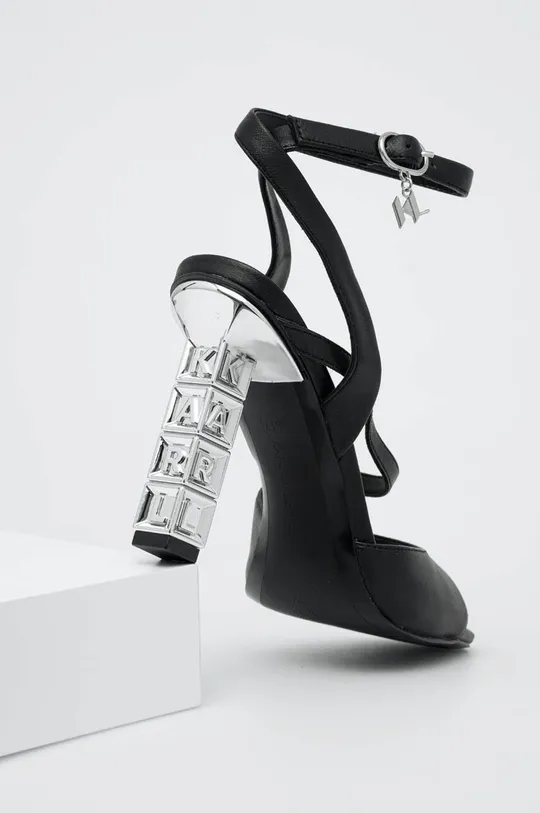 Karl Lagerfeld sandały KOLUMN Cholewka: Skóra naturalna, Wnętrze: Materiał syntetyczny, Podeszwa: Materiał syntetyczny