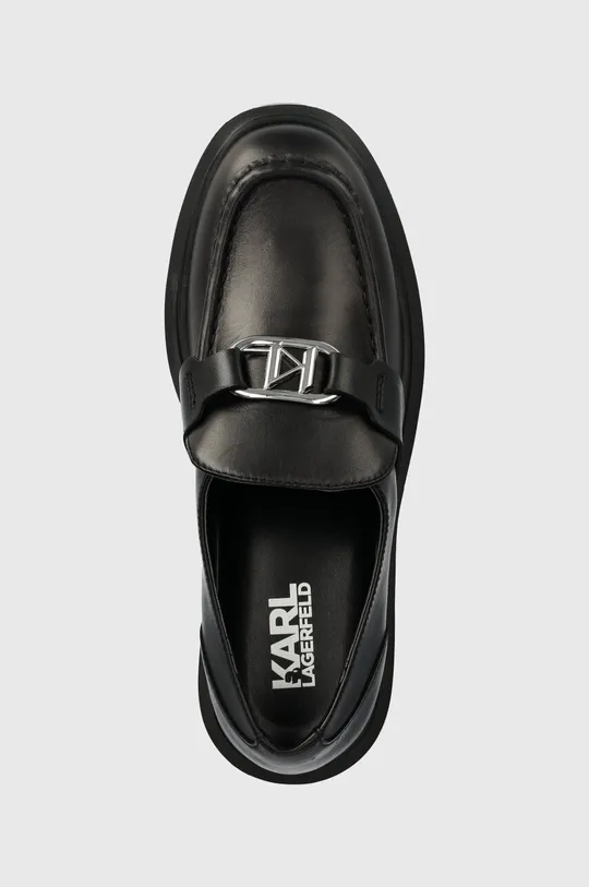 čierna Kožené mokasíny Karl Lagerfeld MACIE KL