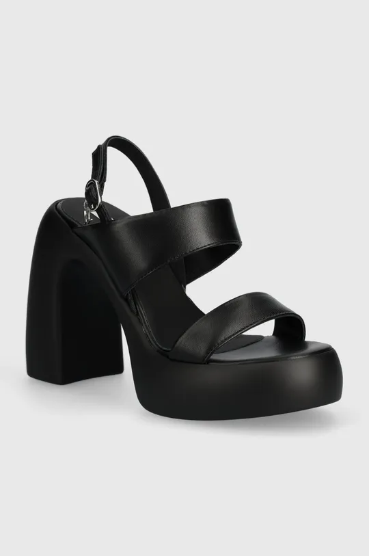črna Usnjeni sandali Karl Lagerfeld ASTRAGON HI Ženski