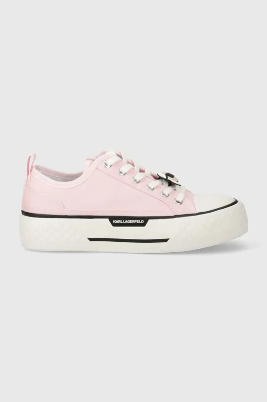Πάνινα παπούτσια Karl Lagerfeld KAMPUS MAX III ροζ