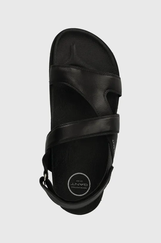 čierna Kožené sandále Gant Mardale