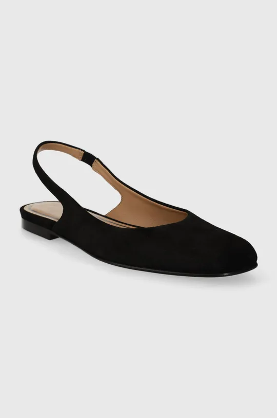 BOSS ballerine in pelle scamosciata Rose nero